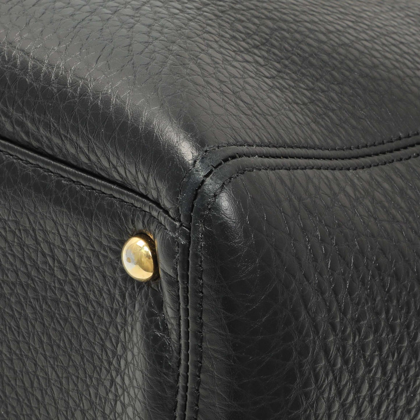 Exclusive Chanel Black Calfskin Cerf Executive Shopper Tote — Detail View