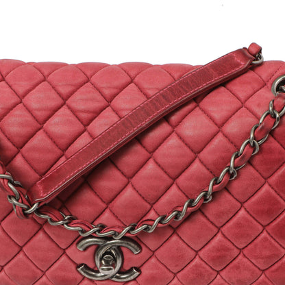Exclusive Chanel Burgundy Quilted Iridescent Calfskin Large New Bubble Flap — Alternate View 13