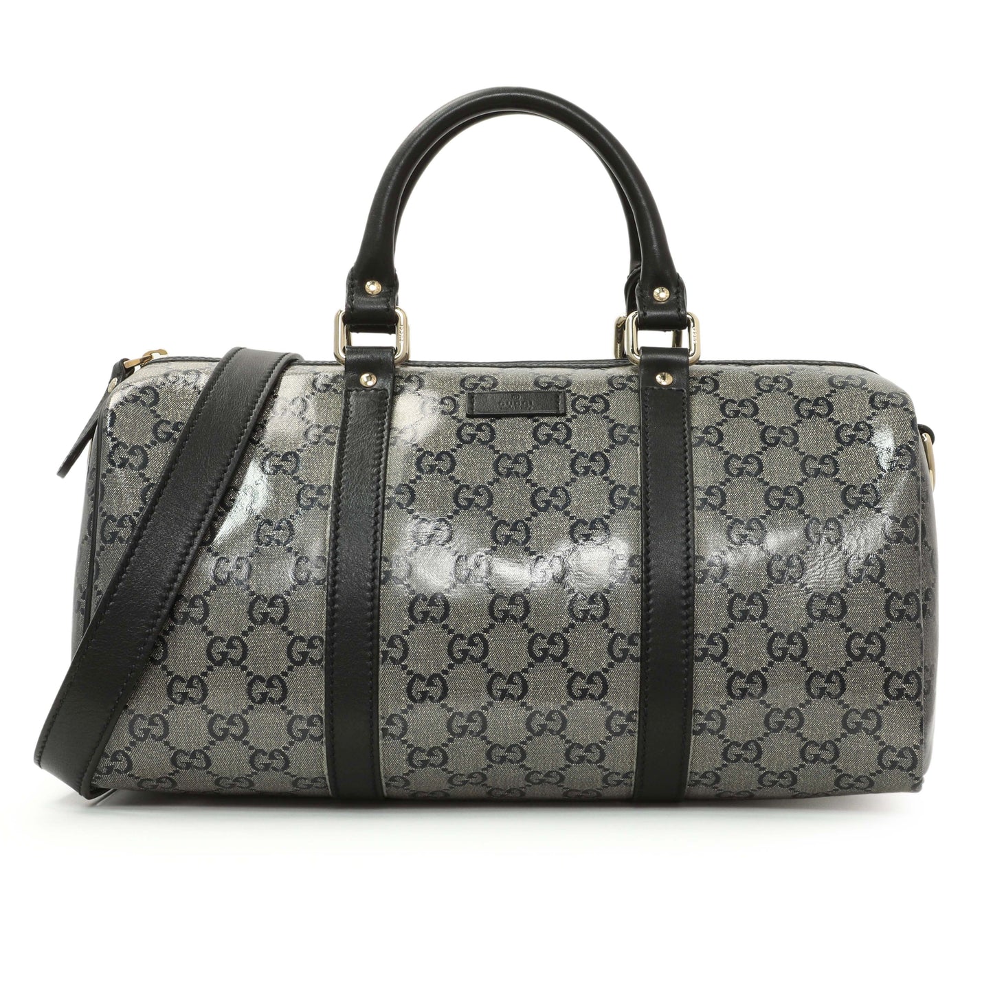 Exclusive Gucci Crystal Monogram Joy Boston Bag — Front View