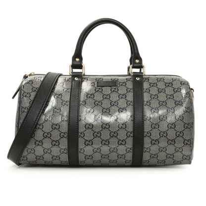 Exclusive Gucci Crystal Monogram Joy Boston Bag — Front View