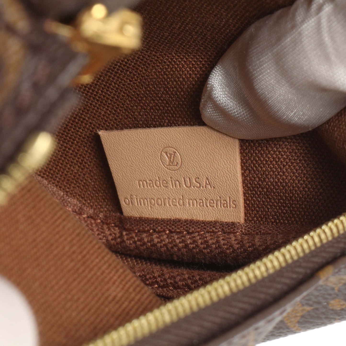 Exclusive Louis Vuttion Monogram Khaki Multi Pochette Accessories — Alternate View 24