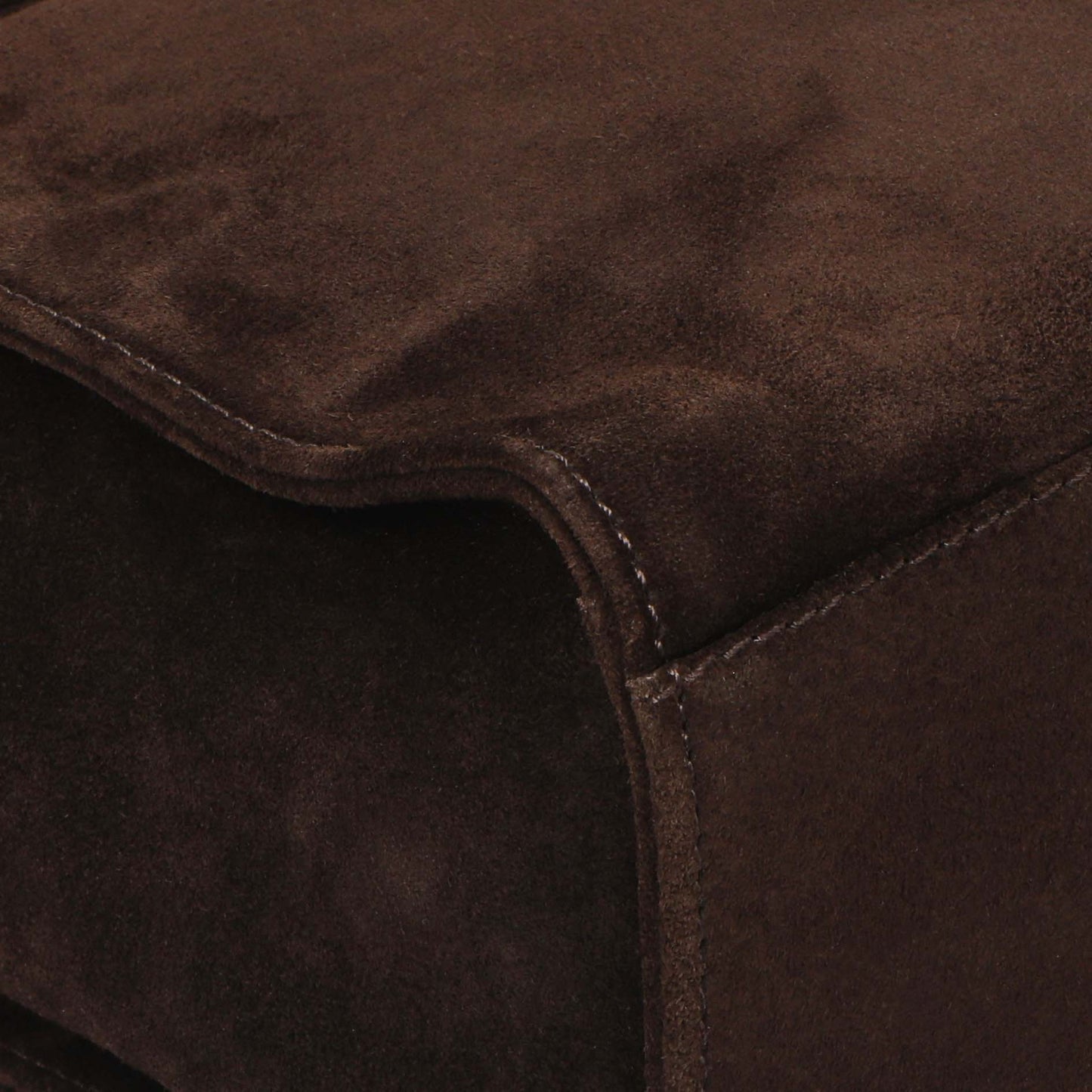 Exclusive Chanel Brown Suede CC Backpack — Top View