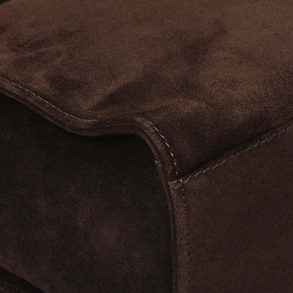 Exclusive Chanel Brown Suede CC Backpack — Top View