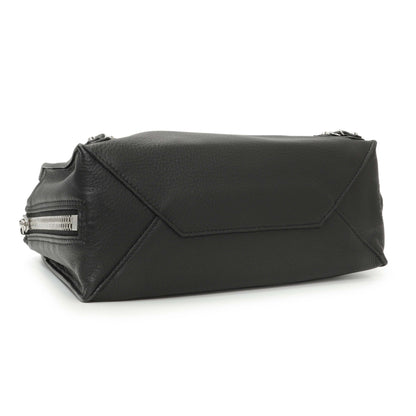 Exclusive Balenciaga Black Veau Papier A6 Zip Around Black Tote — Back View