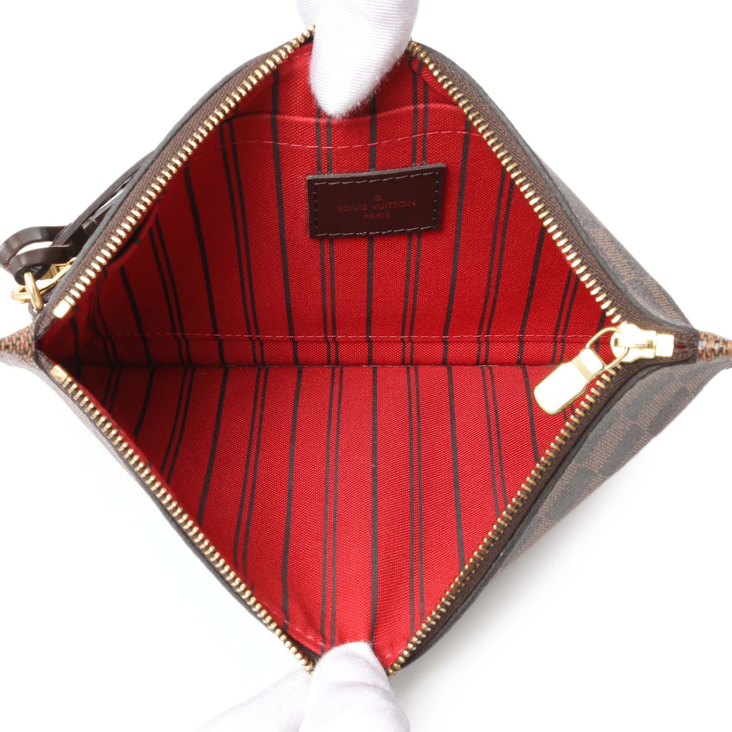Exclusive Louis Vuitton Damier Ebene Neverfull MM — Alternate View 11