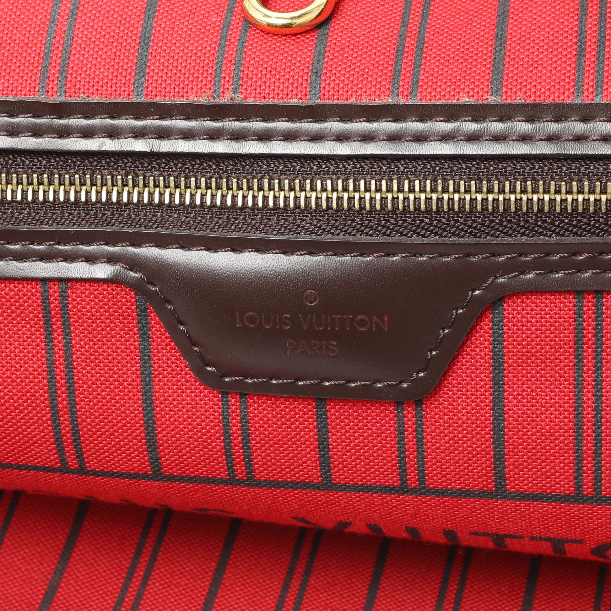 Exclusive Louis Vuitton Damier Ebene Neverfull MM — Alternate View 9