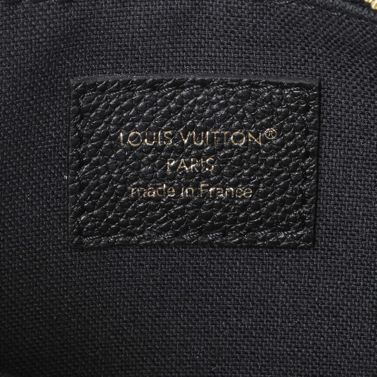 Exclusive Louis Vuitton Black Empreinte Pochette Liv — Detail View