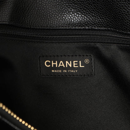 Exclusive Chanel Black Quilted Caviar Grand Shopping Tote GST — Alternate View 9