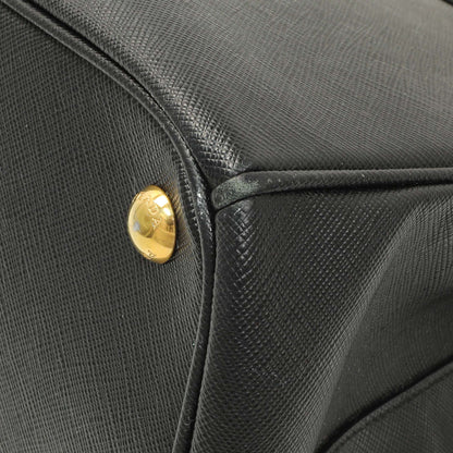 Exclusive Prada Black Saffiano Medium Galleria Double Zip Tote — Alternate View 7