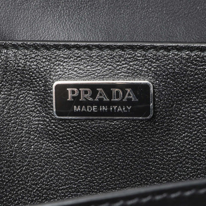 Exclusive Prada Black City Calf Saffiano Cahier Bag — Detail View