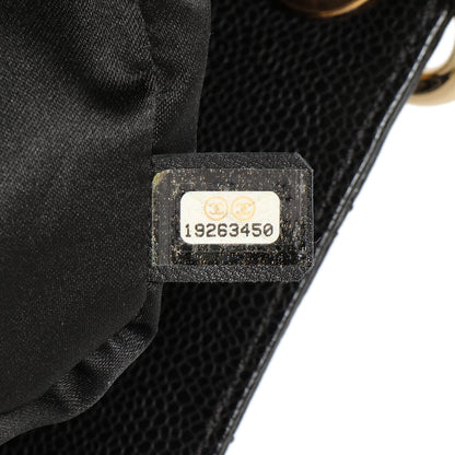 Exclusive Chanel Black Quilted Caviar Grand Shopping Tote GST — Alternate View 10