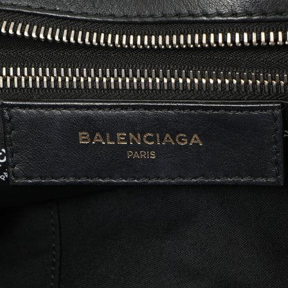 Exclusive Balenciaga Calfskin Allover Logo XS Bazar Shopper Tote — Alternate View 12
