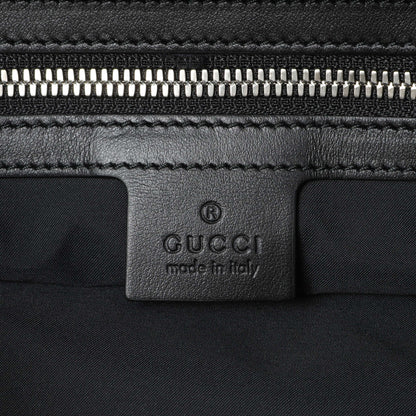 Exclusive Gucci Black Calfskin GucciGhost Drawstring Backpack — Detail View