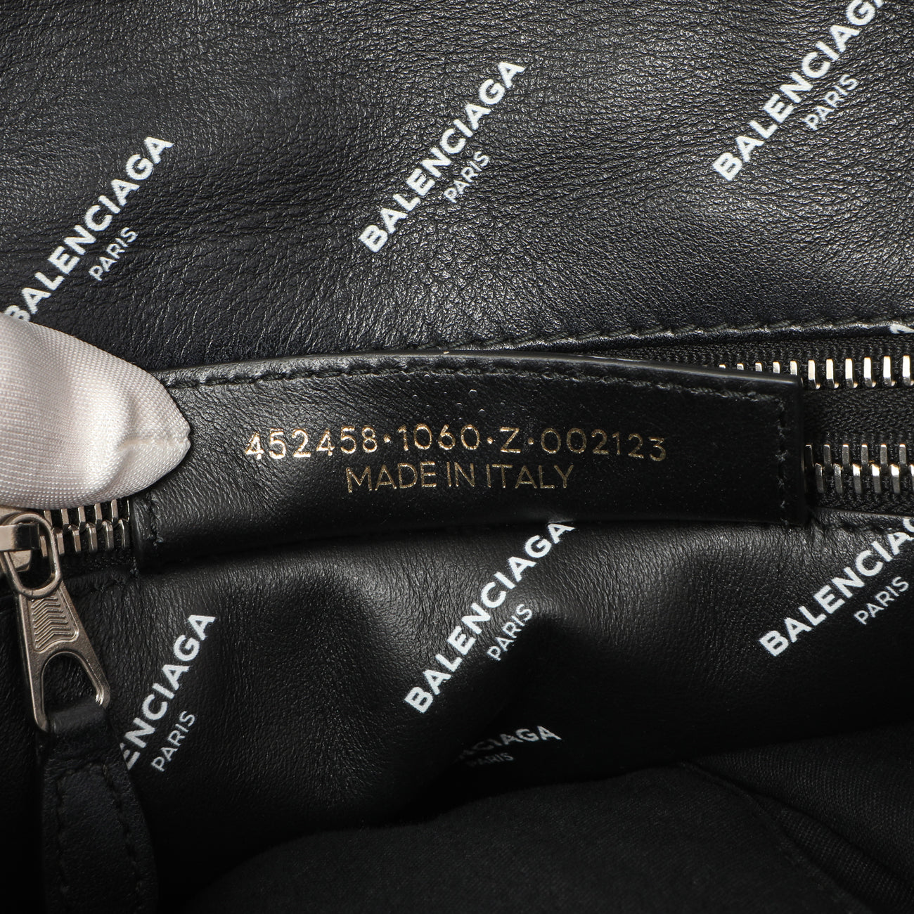 Exclusive Balenciaga Calfskin Allover Logo XS Bazar Shopper Tote — Alternate View 13