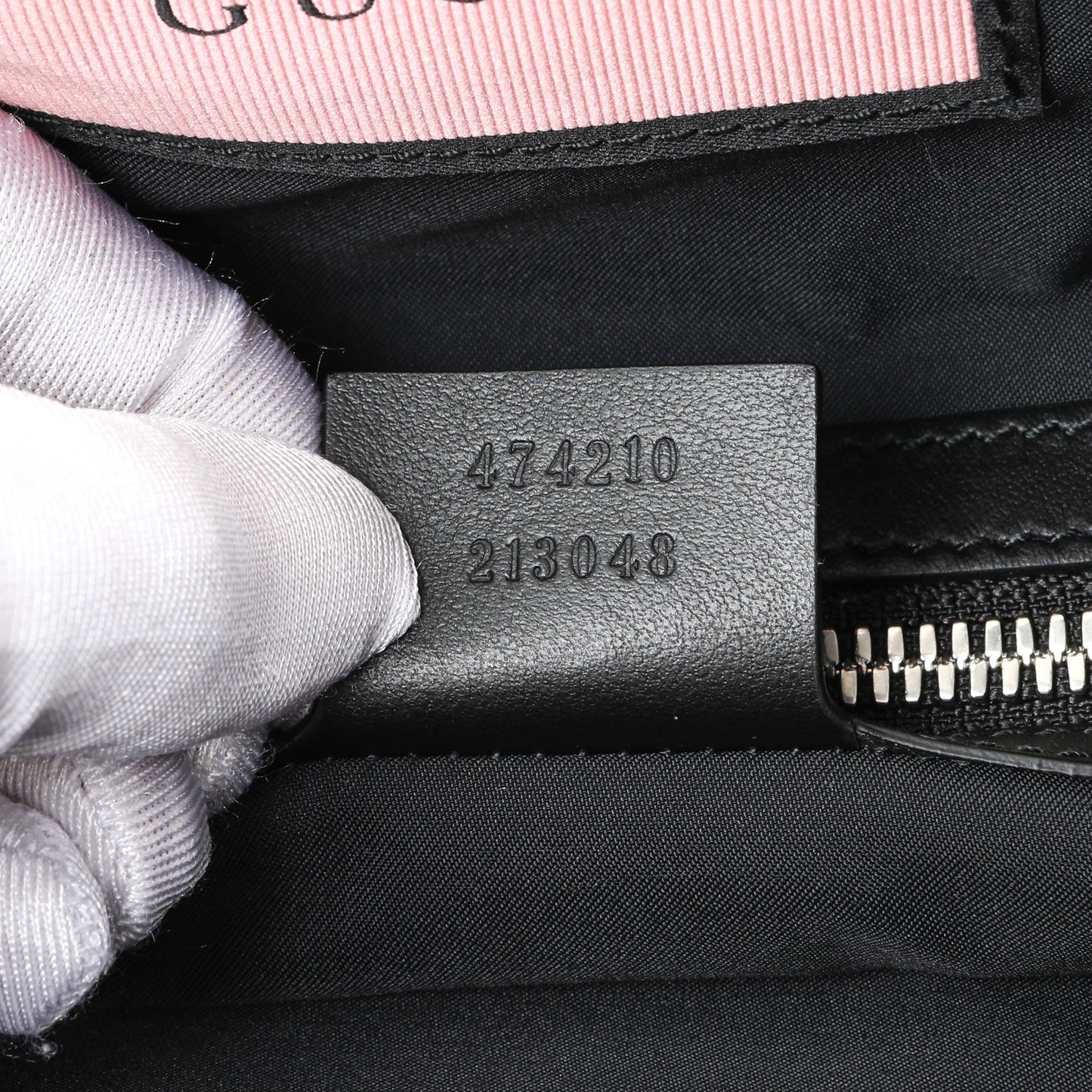 Exclusive Gucci Black Calfskin GucciGhost Drawstring Backpack — Lifestyle View