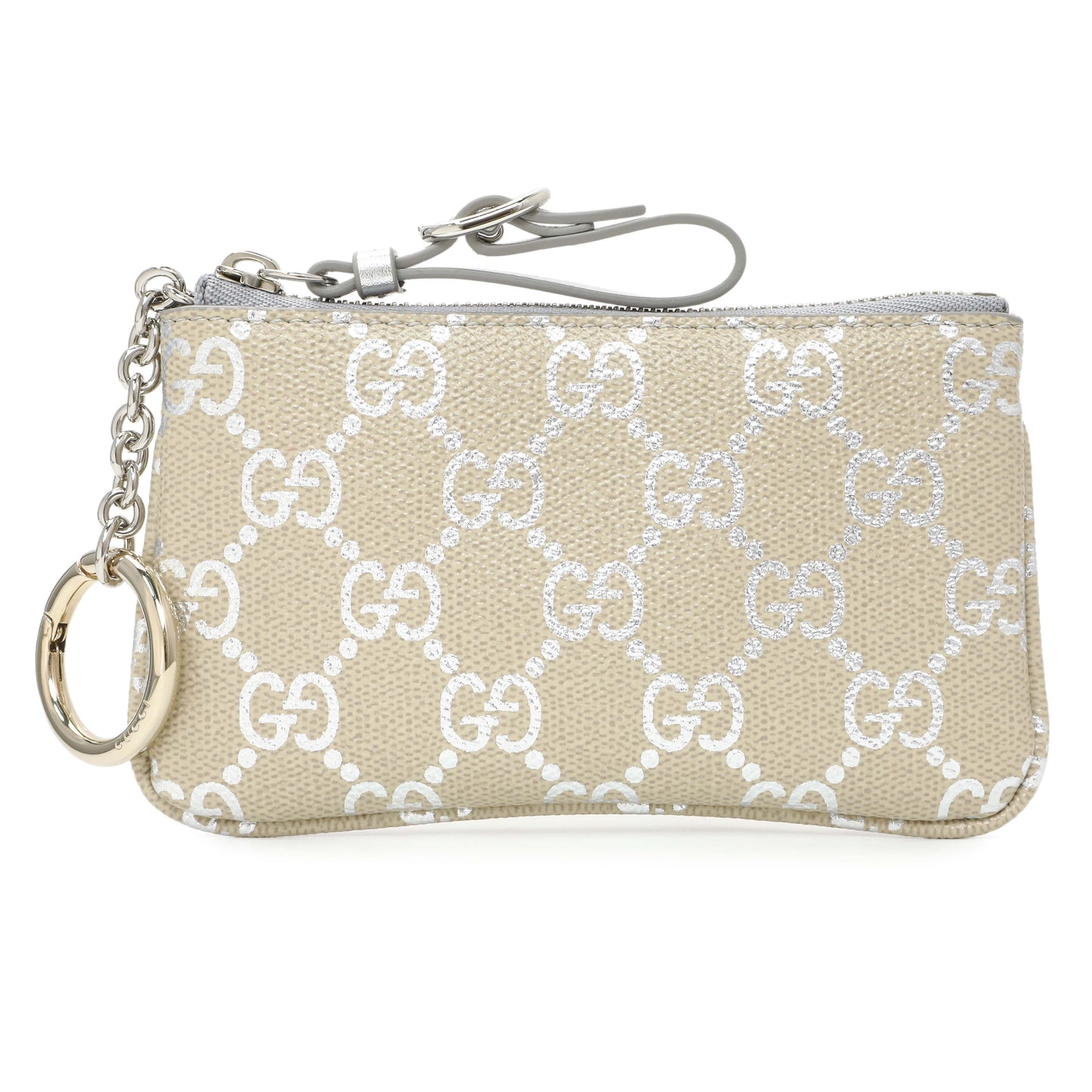 Exclusive Gucci Emblem Key Pouch — Front View