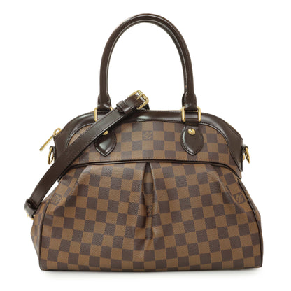 Exclusive Louis Vuitton Damier Ebene Trevi PM — Front View