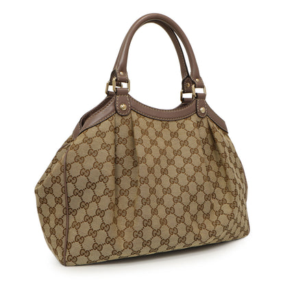 Exclusive Gucci Mauve Monogram Medium Sukey — Side View