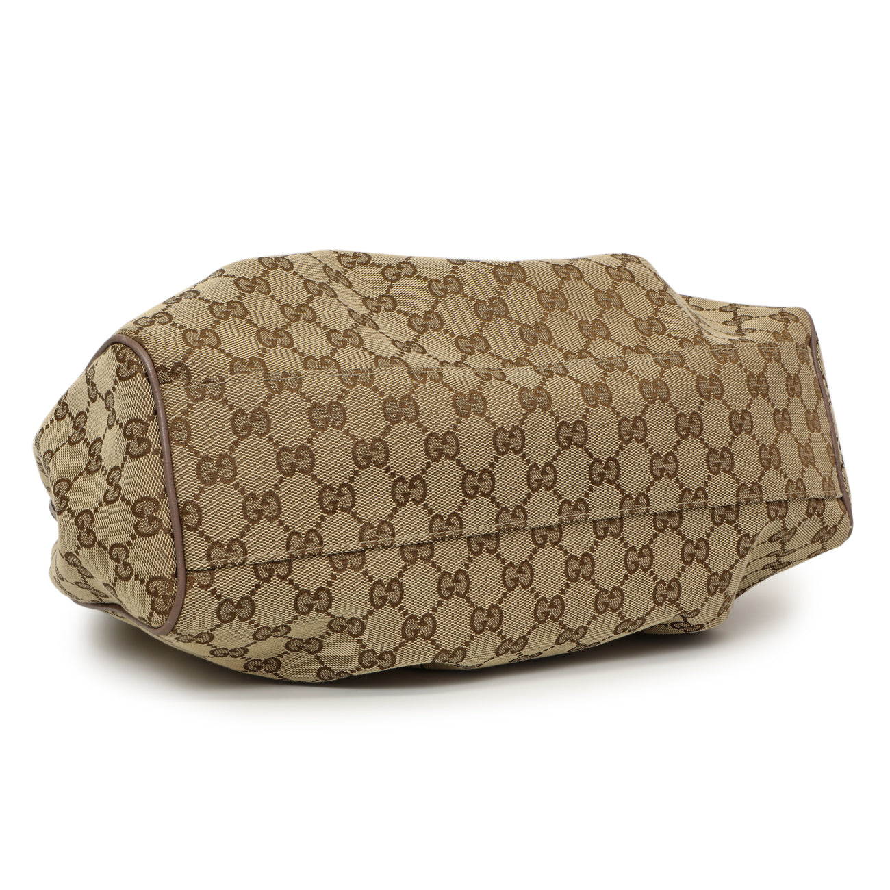 Exclusive Gucci Mauve Monogram Medium Sukey — Back View