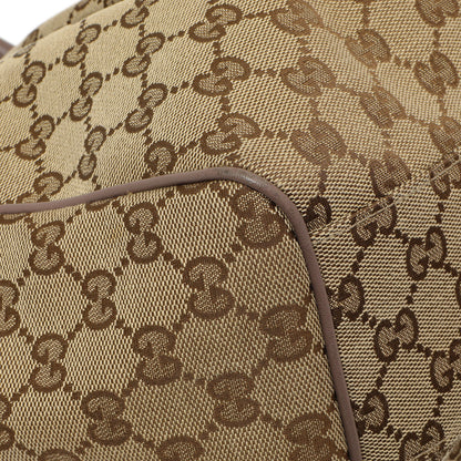 Exclusive Gucci Mauve Monogram Medium Sukey — Lifestyle View