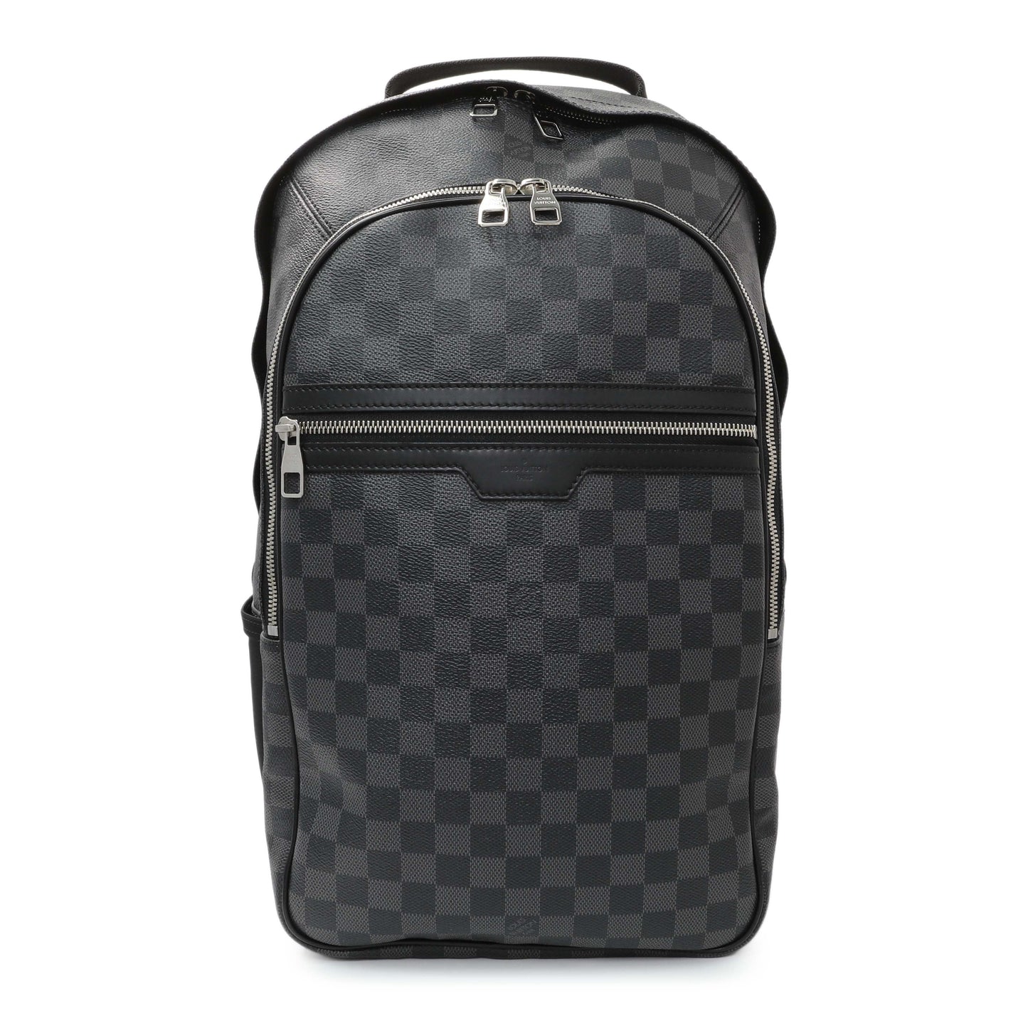 Exclusive Louis Vuitton Damier Graphite Michael Backpack — Front View