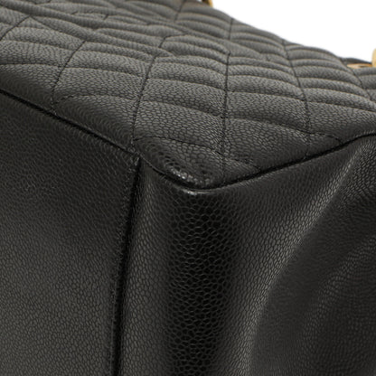 Exclusive Chanel Black Quilted Caviar Grand Shopping Tote GST — Alternate View 7