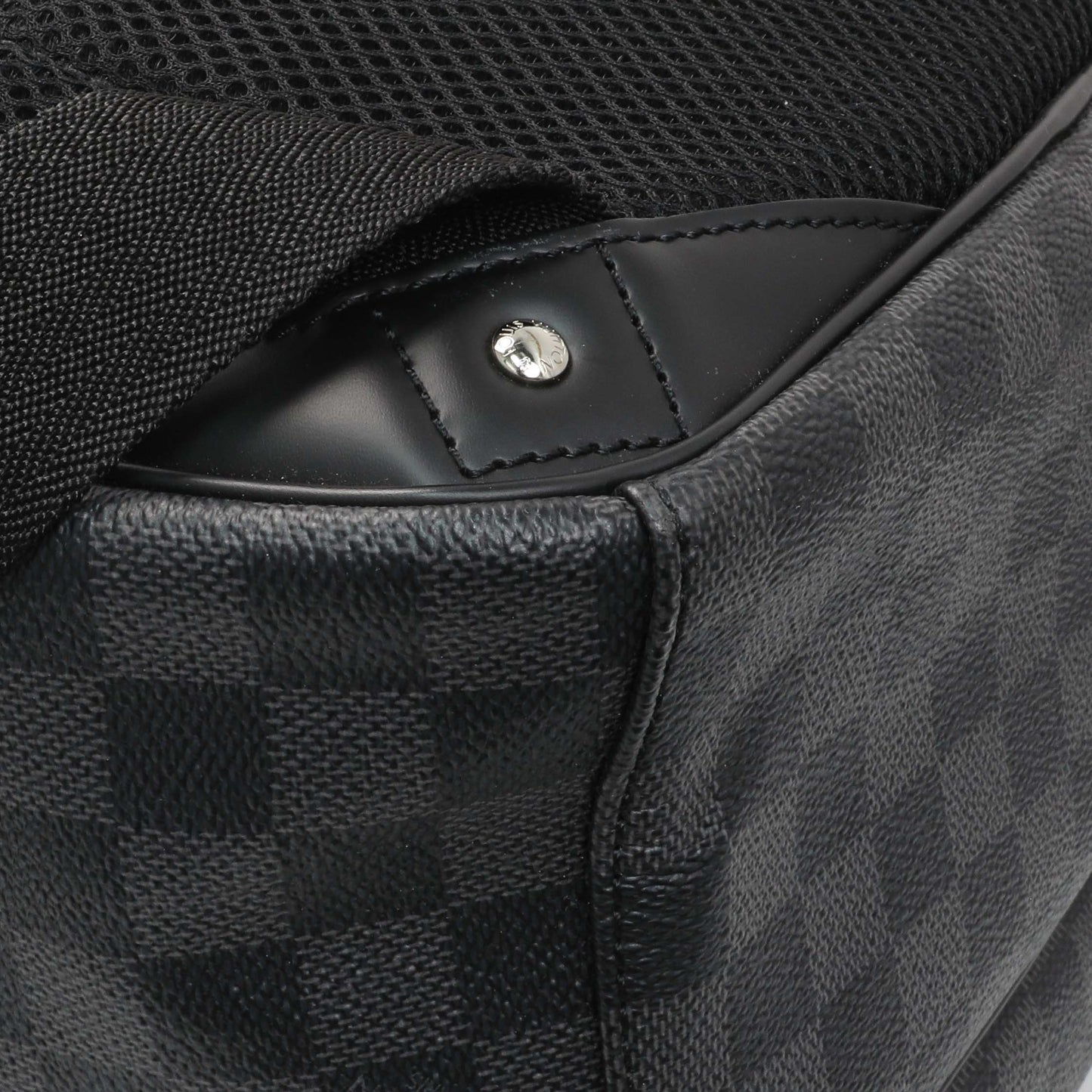Exclusive Louis Vuitton Damier Graphite Michael Backpack — Top View