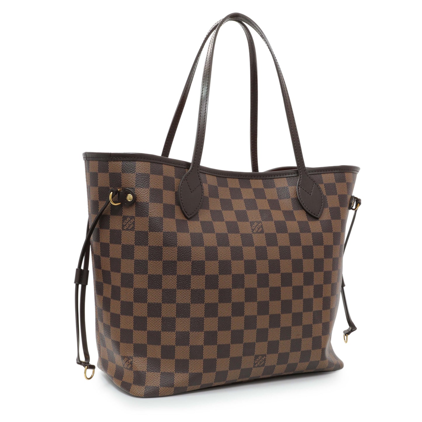 Exclusive Louis Vuitton Damier Ebene Neverfull MM — Side View