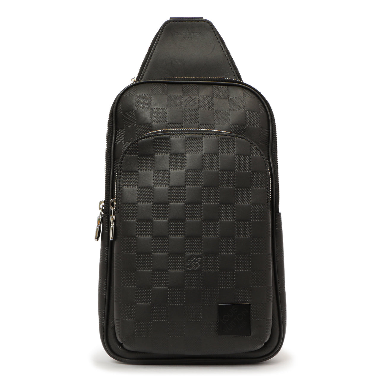 Exclusive Louis Vuitton Damier Onyx Avenue Sling Bag NM — Front View