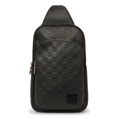 Exclusive Louis Vuitton Damier Onyx Avenue Sling Bag NM — Front View