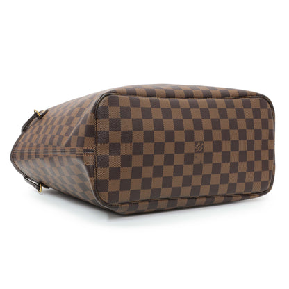 Exclusive Louis Vuitton Damier Ebene Neverfull MM — Back View