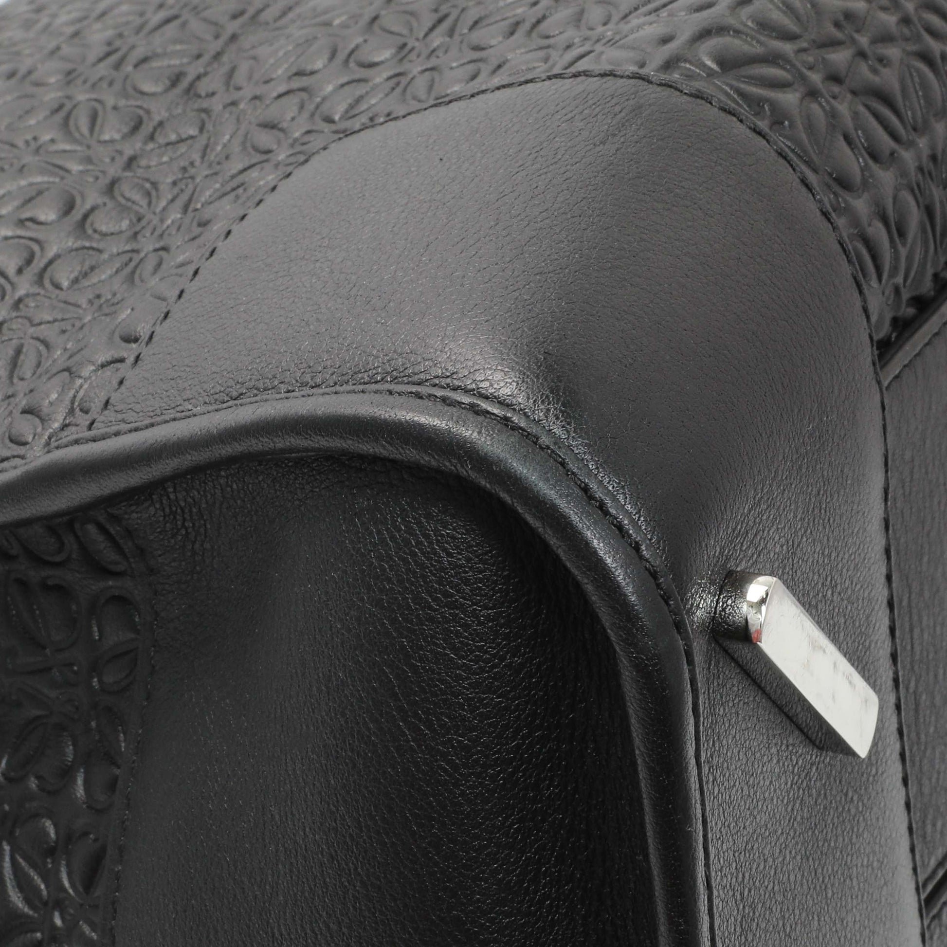 Exclusive Loewe Black Embossed Repeat Calfskin Amazona 44 — Lifestyle View