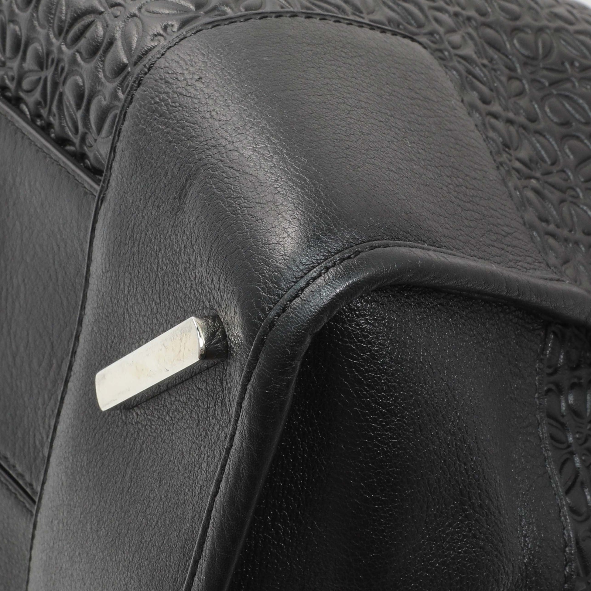 Exclusive Loewe Black Embossed Repeat Calfskin Amazona 44 — Alternate View 7