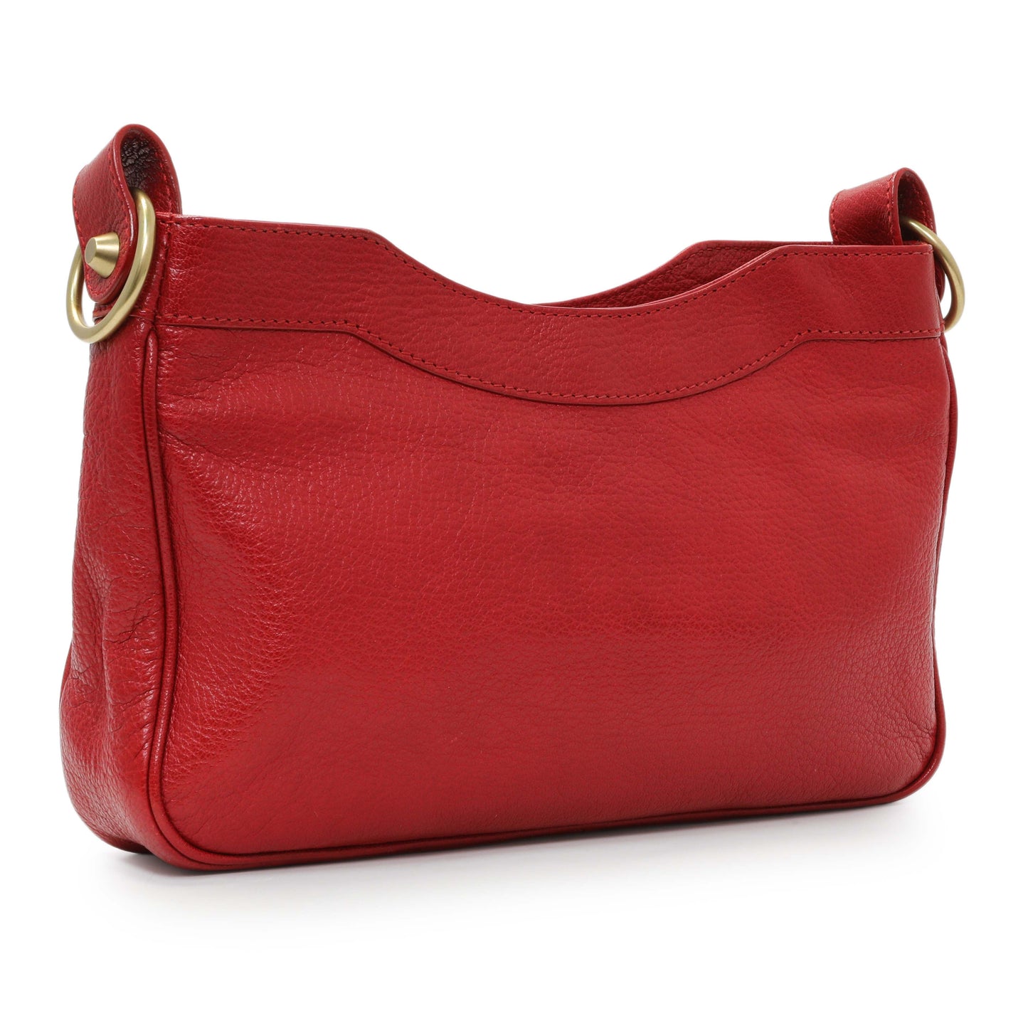 Exclusive Balenciaga Rouge Grained Chevre Leather Holiday Hip Bag — Side View