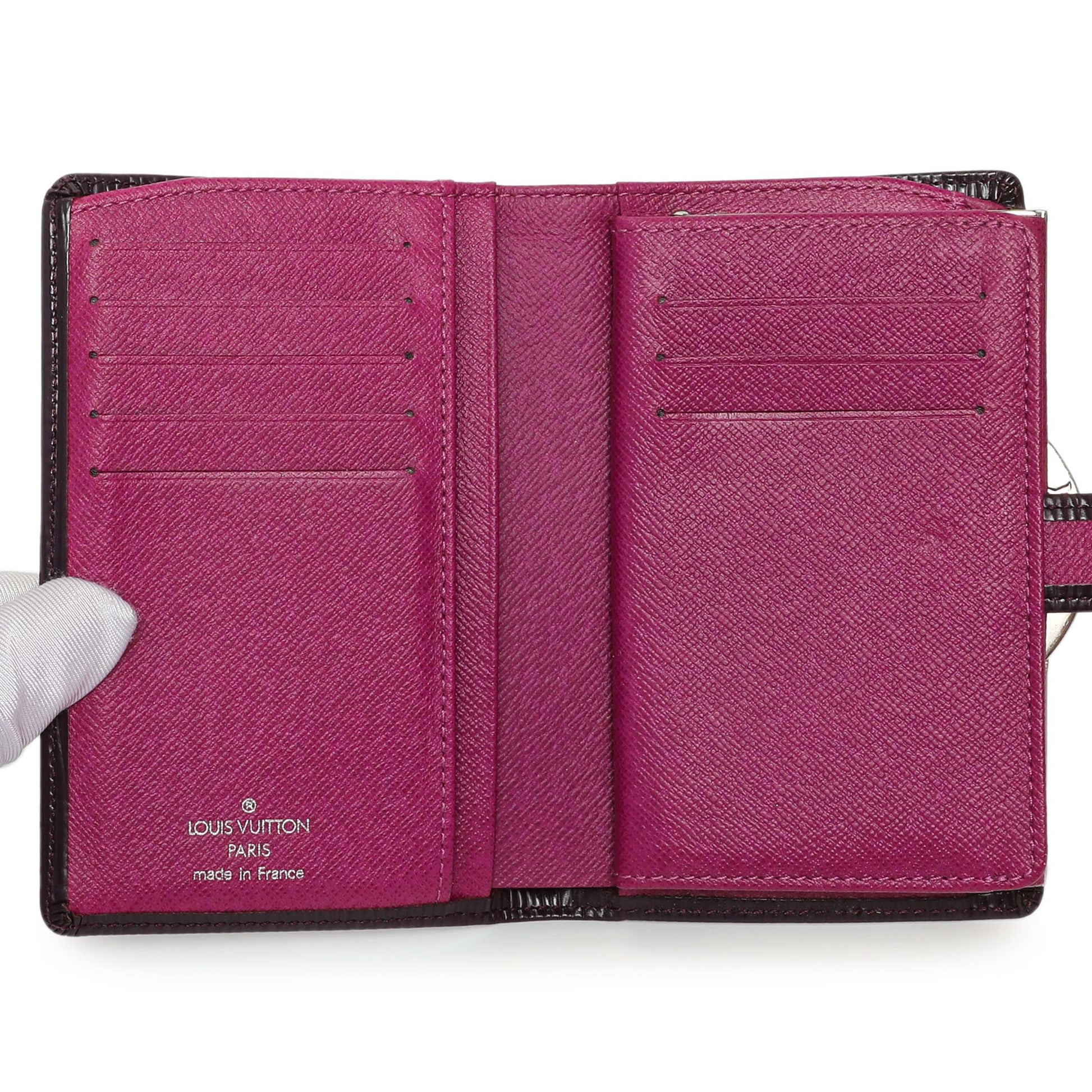 Exclusive Louis Vuitton Cassis Epi French Purse Wallet — Alternate View 8