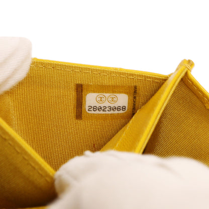Exclusive Chanel Yellow Quilted Lambskin Boy Flap Card Holder — Alternate View 10