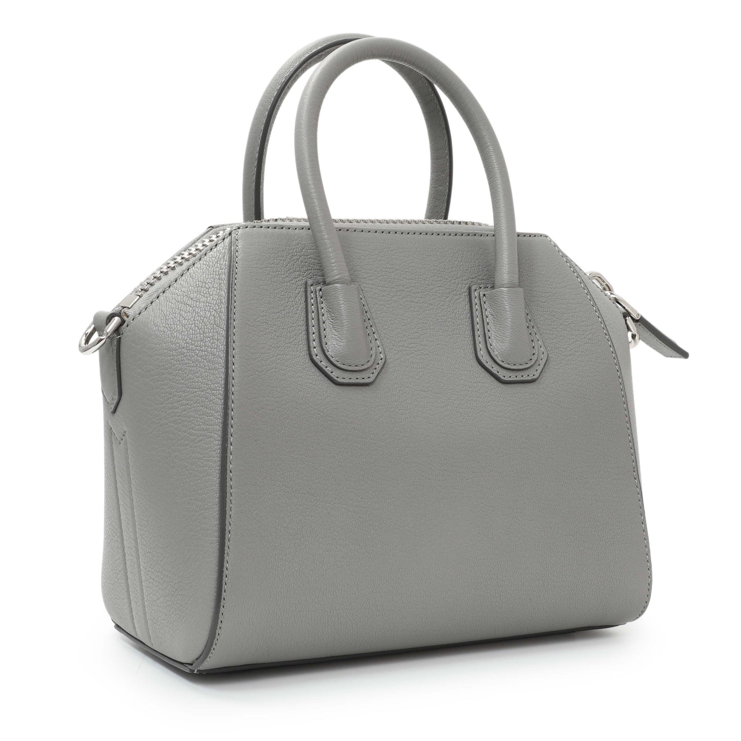 Exclusive Givenchy Grey Sugar Goatskin Mini Antigona — Side View