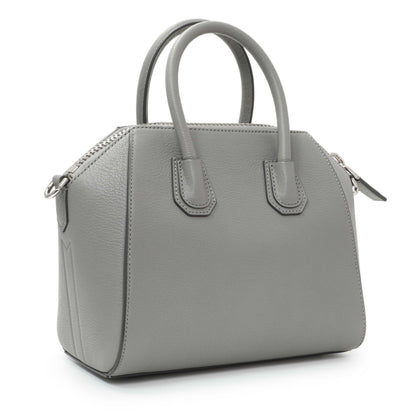 Exclusive Givenchy Grey Sugar Goatskin Mini Antigona — Side View