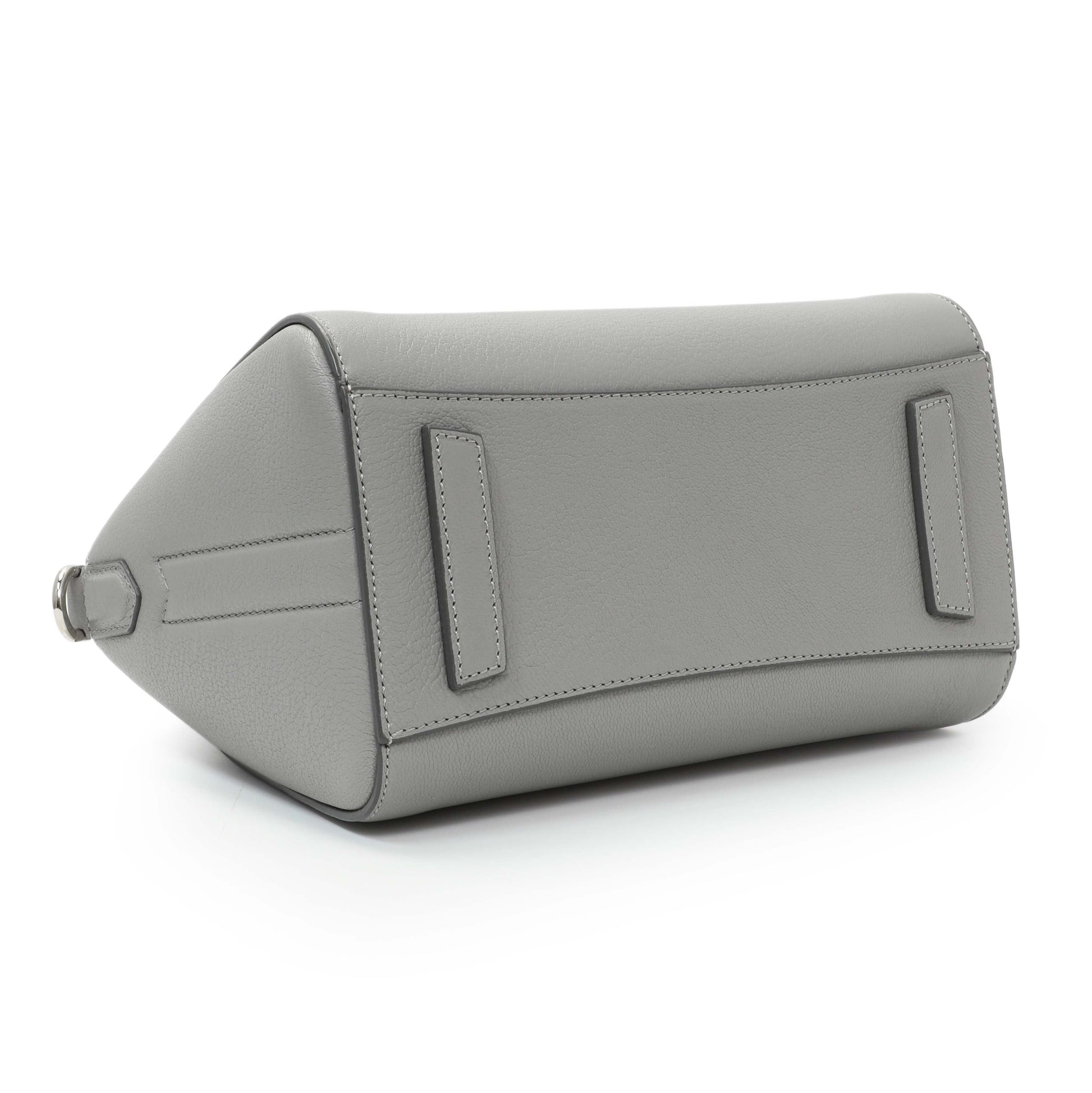 Exclusive Givenchy Grey Sugar Goatskin Mini Antigona — Back View