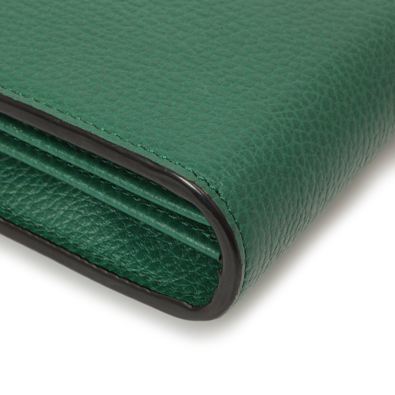 Exclusive Gucci Emerald Calfskin Mini Dionysus Chain Wallet — Detail View
