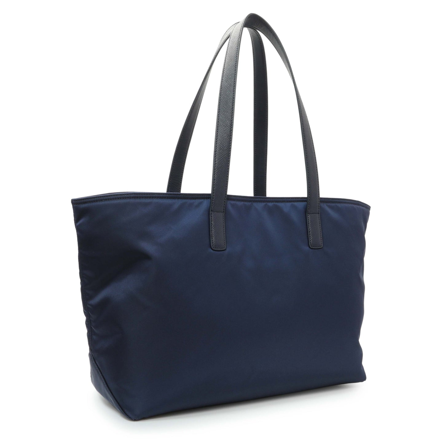 Exclusive Prada Blue Re-Nylon Saffiano Re-Edition 1978 Tote — Side View