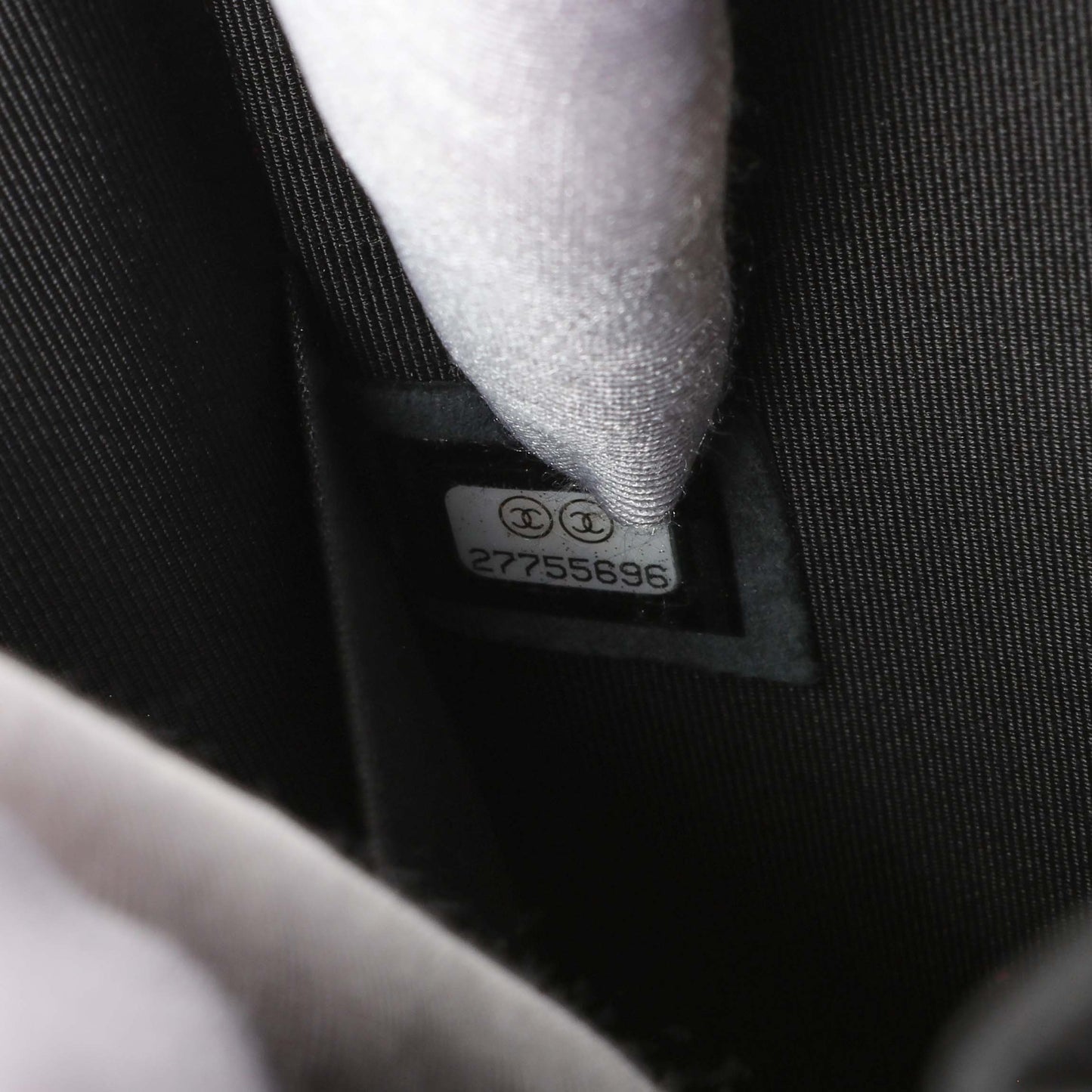 Exclusive Chanel Black Quilted Caviar North South Boy Flap — Alternate View 11