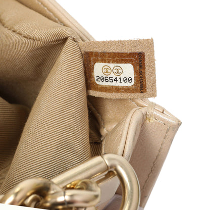 Exclusive Chanel Champagne Braided Lambskin & Patent Small Boy Bag — Alternate View 10