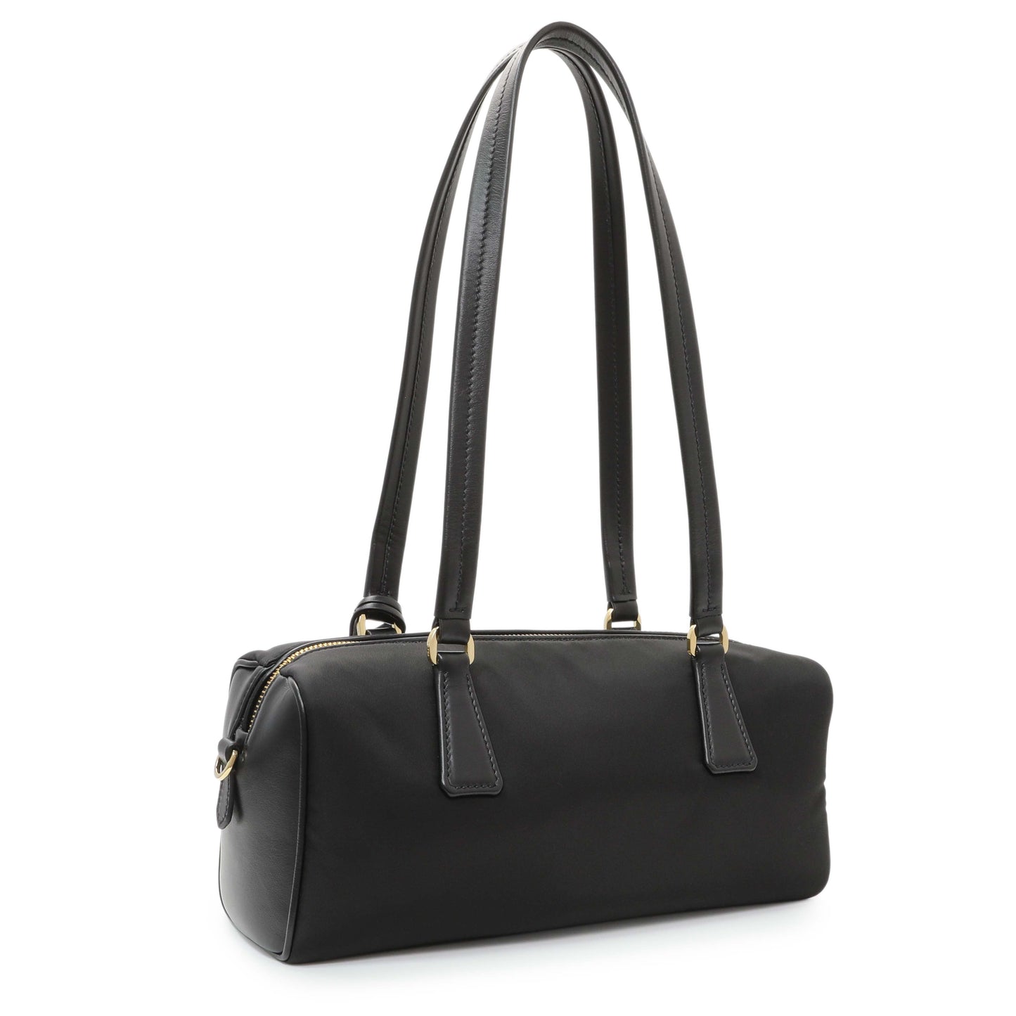 Exclusive Prada Black Re-Nylon Shoulder Bag — Side View