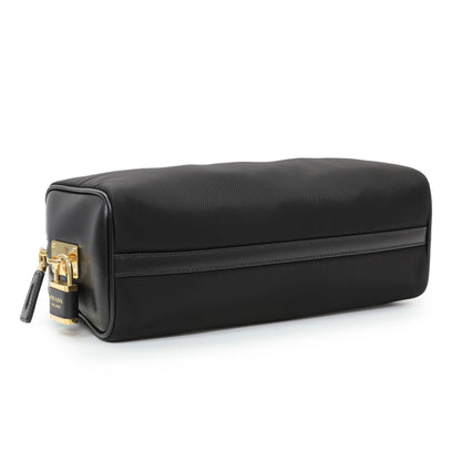Exclusive Prada Black Re-Nylon Shoulder Bag — Back View