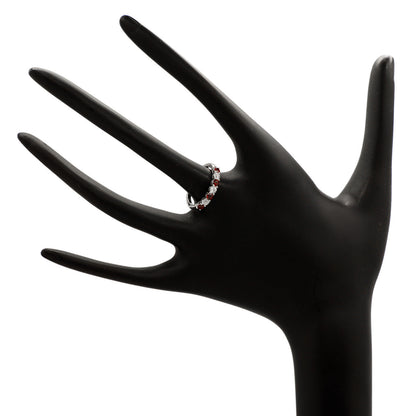 Exclusive Tiffany & Co. Platinum Diamond Ruby Forever Band Ring — Top View