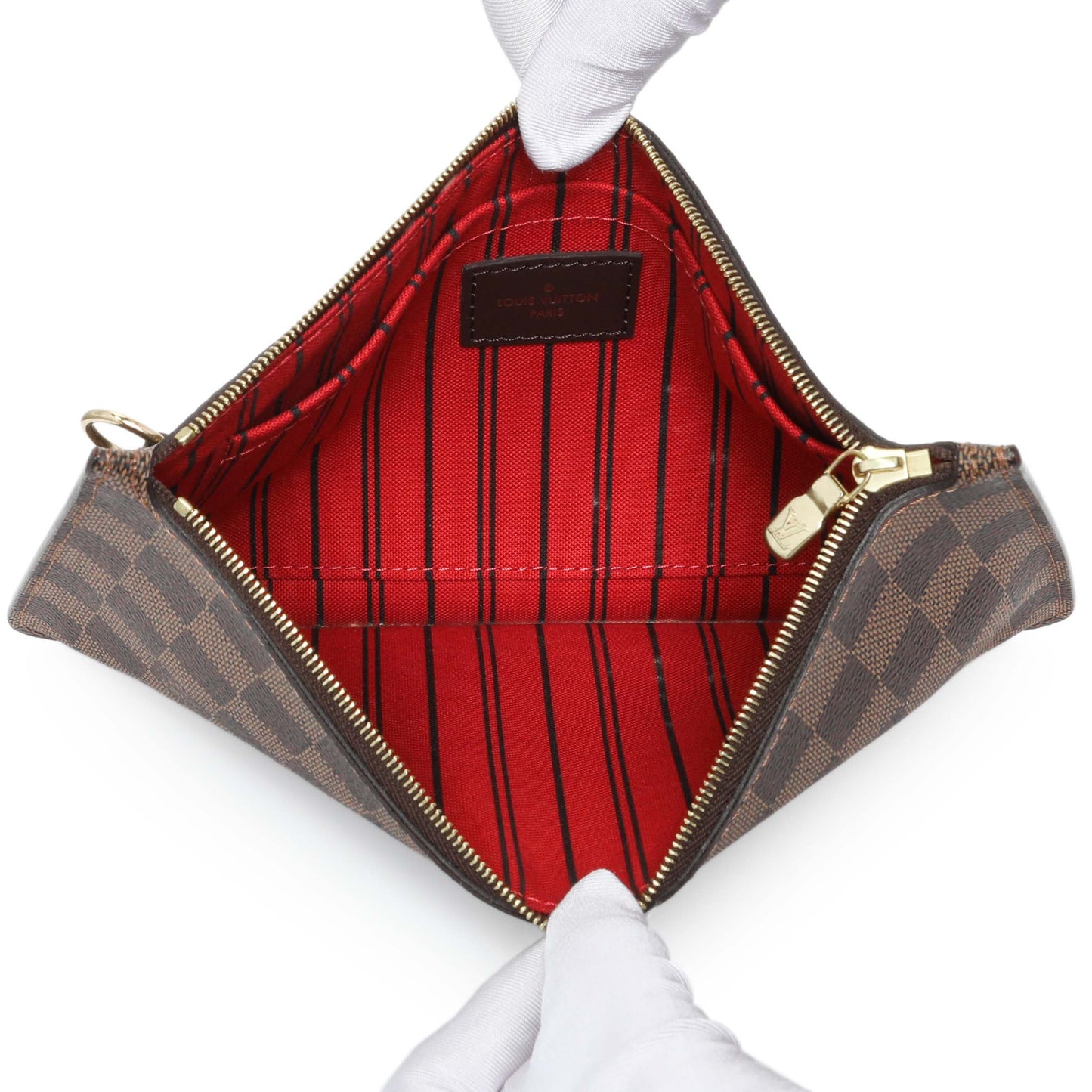 Exclusive Louis Vuitton Damier Ebene Neverfull MM — Alternate View 11