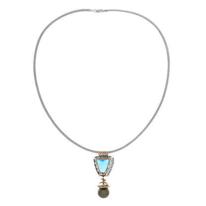Exclusive 18K Rose Gold 12.7mm South Sea Pearl Pendant — Side View