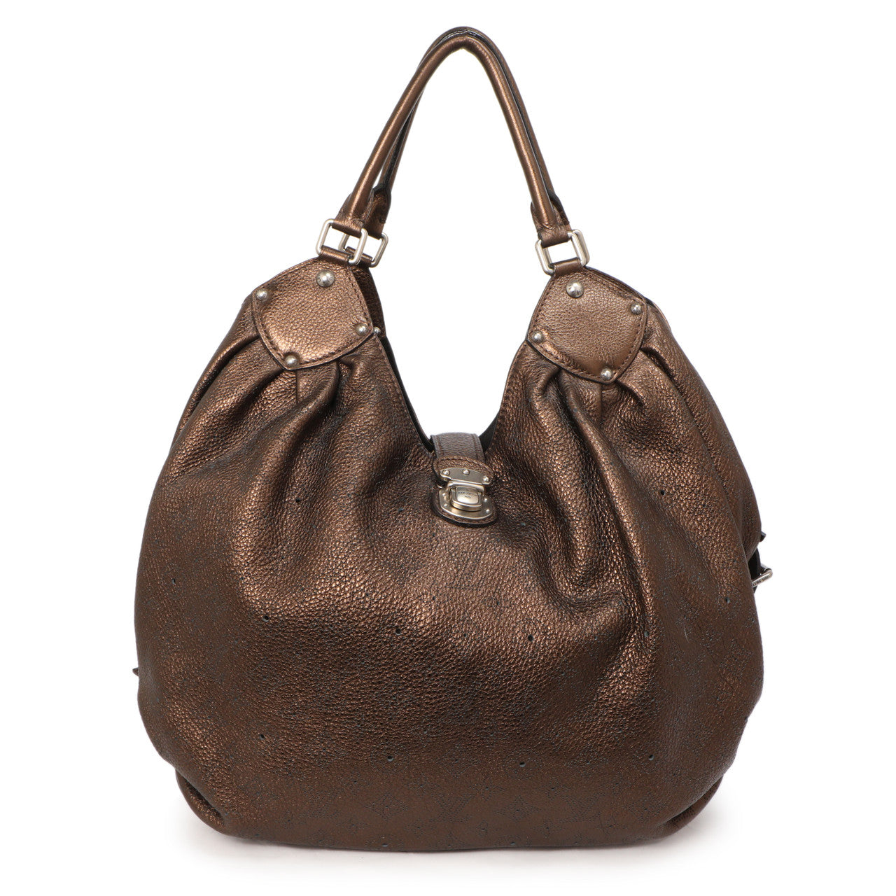 Exclusive Louis Vuitton Metallic Mordore Monogram Mahina XL — Front View