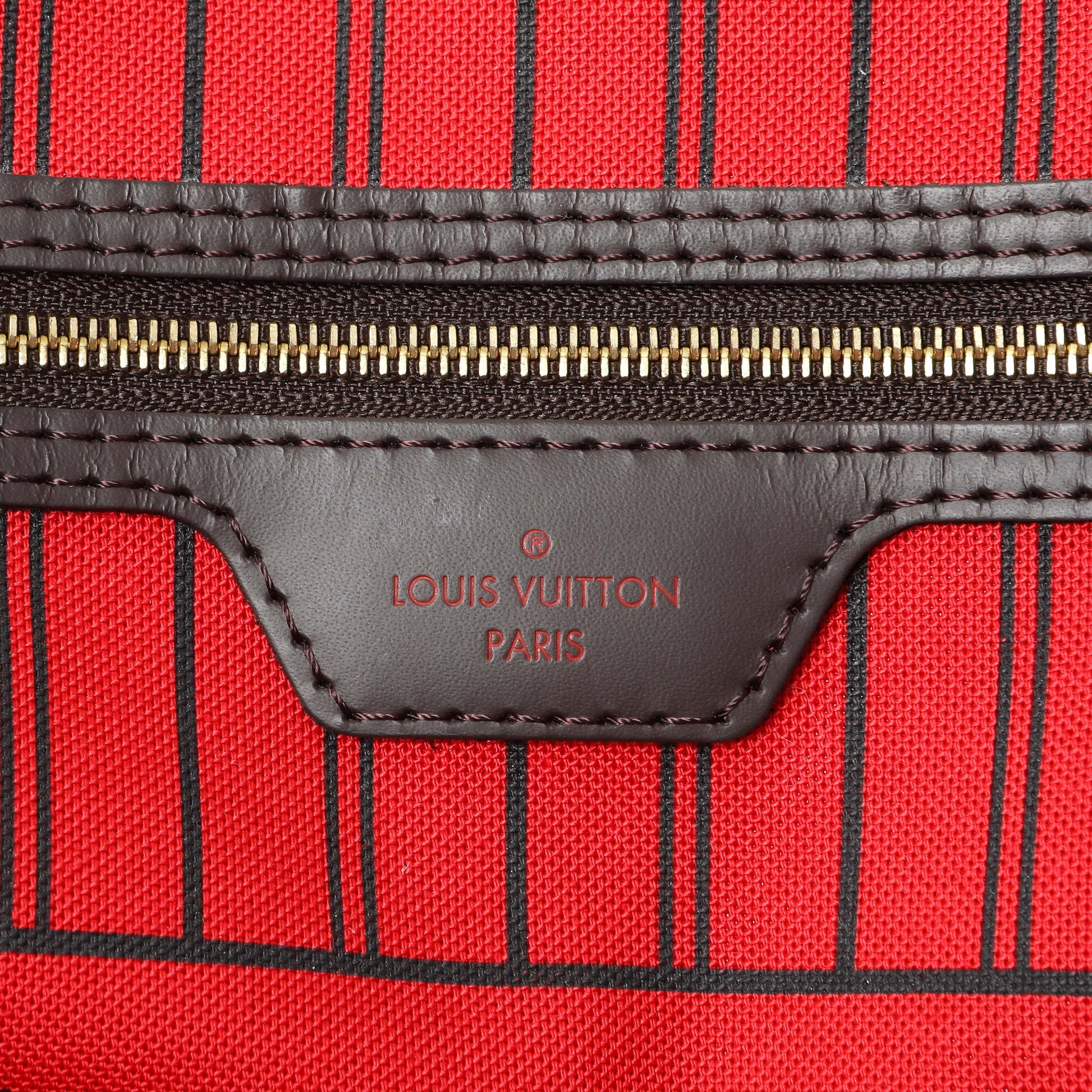 Exclusive Louis Vuitton Damier Ebene Neverfull MM — Alternate View 9